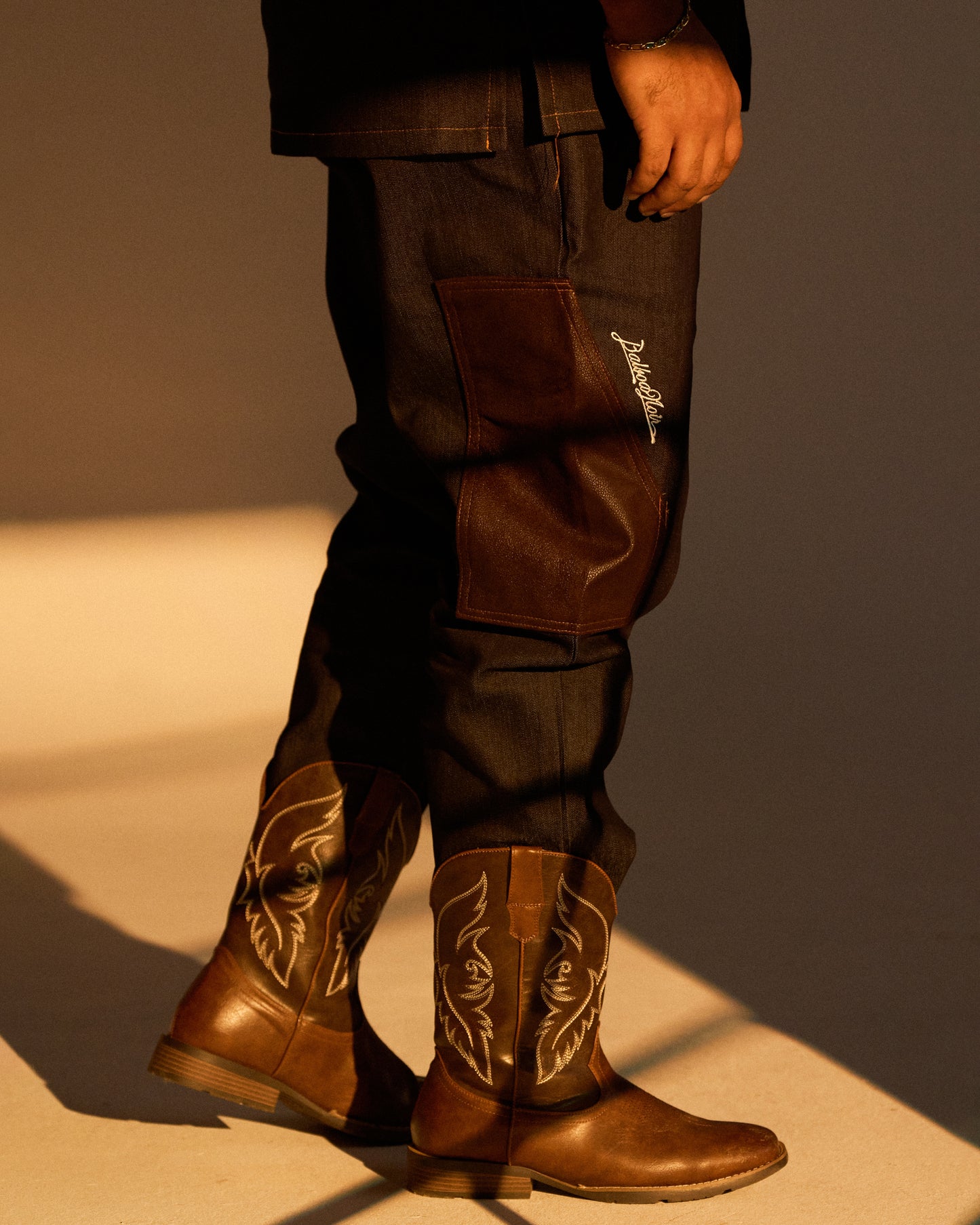 Denim and Leather - Balboa Noir